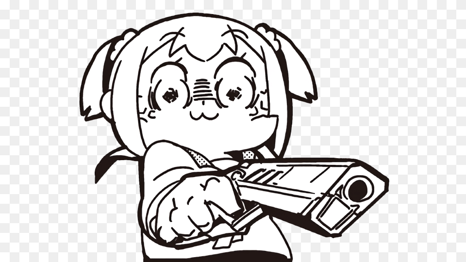 Angery Popuko Pop Team Epic Know Your Meme, Stencil, Baby, Person, Book Png Image