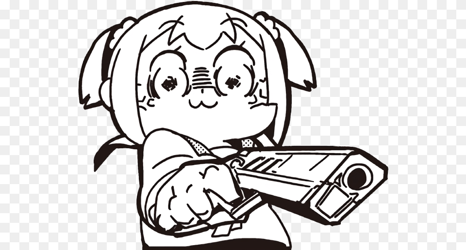 Angery Popuko Pop Team Epic Meme, Baby, Person, Stencil, Comics Png Image