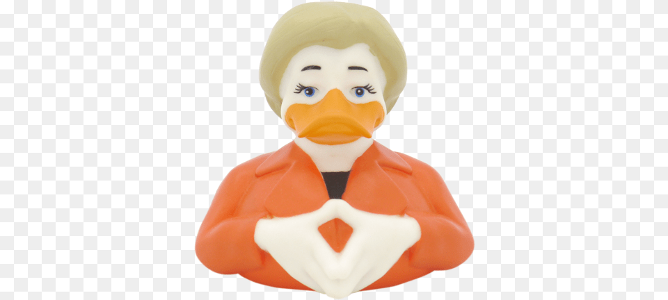 Angie Merkel Duck Merkel Ente, Figurine, Baby, Person, Face Free Png Download