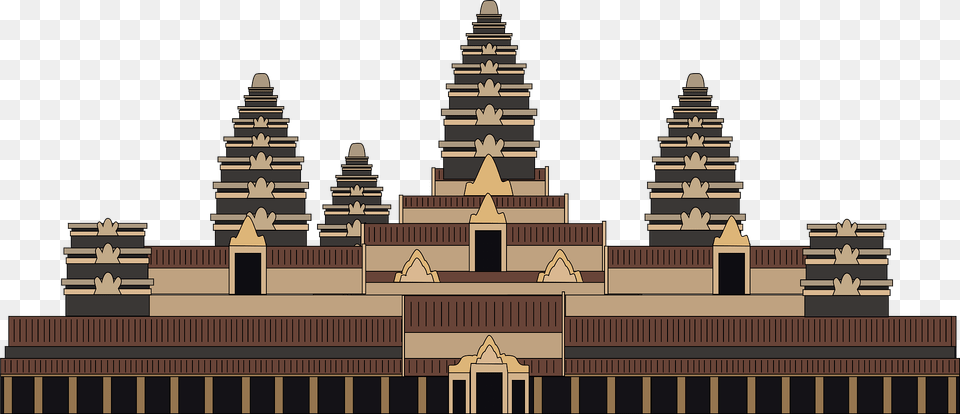 Angkor Wat Clipart, City, Architecture, Building, Temple Free Png