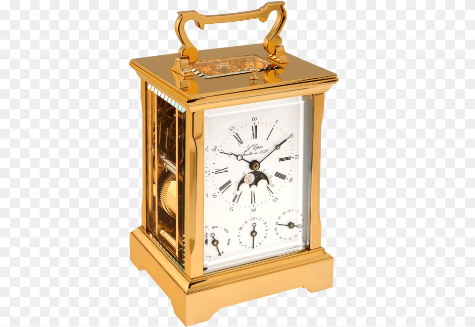 Anglaise Strike Repeat Amp Moonphase L Epee Carriage Clock, Alarm Clock, Analog Clock, Mailbox Free Png Download