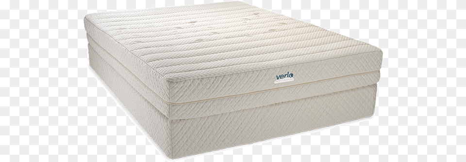 Angle View Of Natural Latex Mattress Verlo V9 Pillowtop Double Sided Mattress, Furniture, Bed Free Png Download