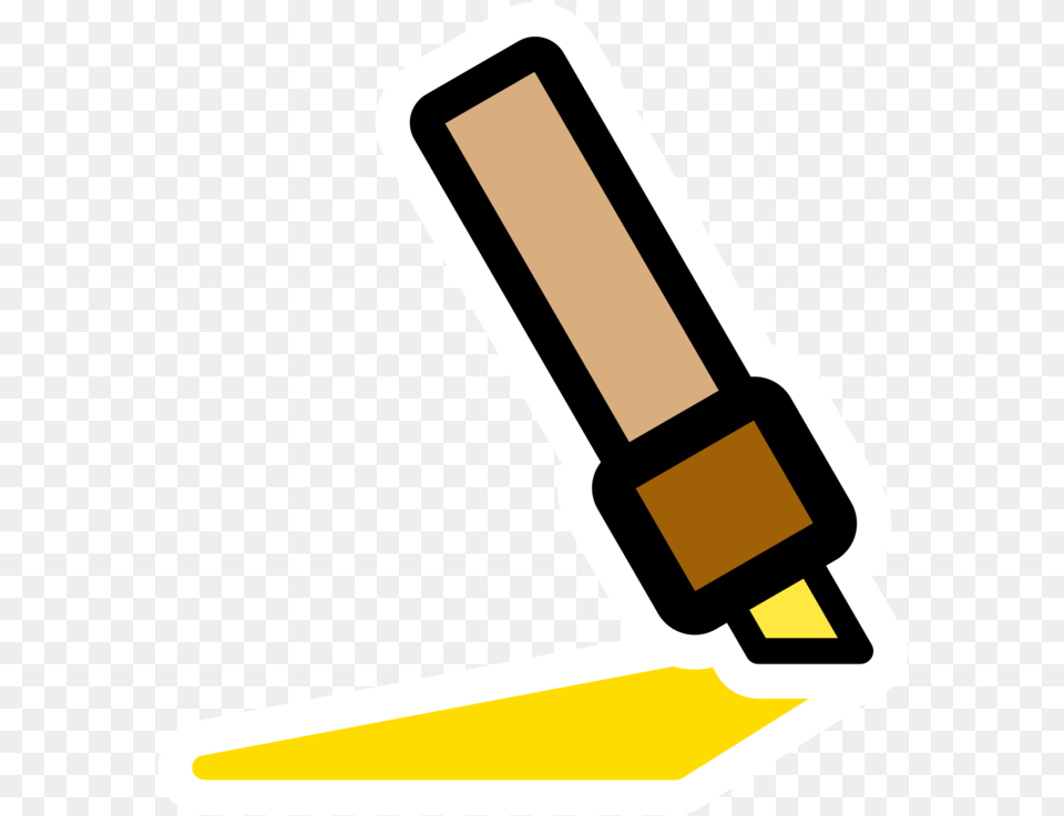 Angle Yellow Line Clipart Marker Pen, Device, Grass, Lawn, Lawn Mower Free Png