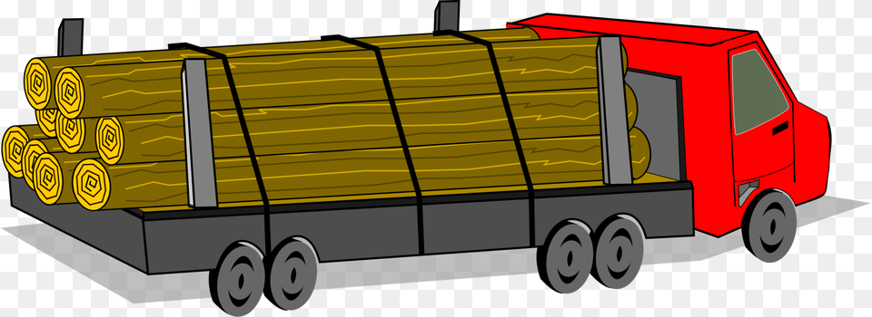 Anglecarcommercial Vehicle Truck With Wood Clipart, Moving Van, Transportation, Van, Machine Png
