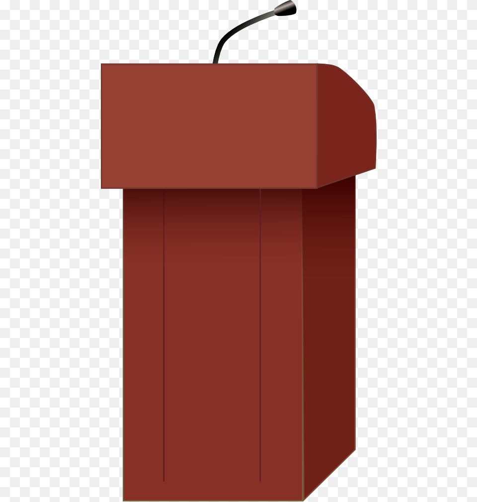 Anglelecternred Podium Clip Art, Audience, Crowd, Person, Speech Free Png Download