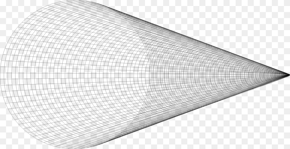Anglelinetriangle Grid Of A Cone, Gray Free Png