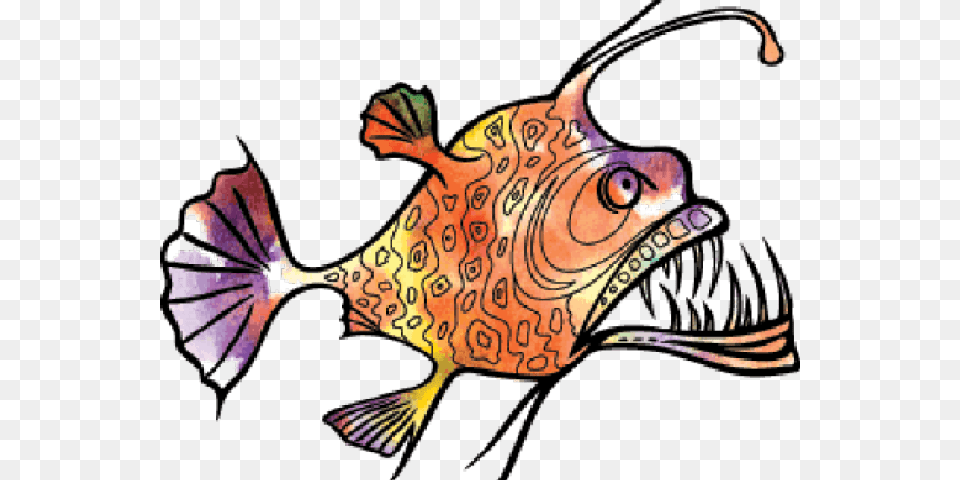 Anglerfish Clipart, Animal, Sea Life, Fish, Adult Free Transparent Png