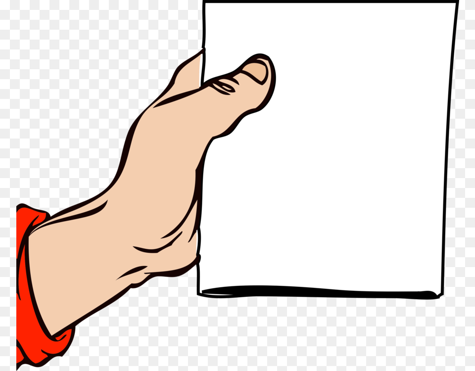 Anglethumbleg Cartoon Hand Holding Paper, Ankle, Body Part, Person, Adult Free Transparent Png