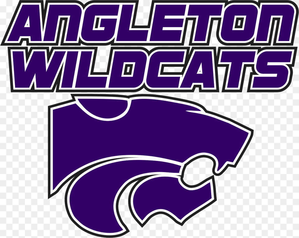 Angleton High School Wildcats, Purple, Logo, People, Person Free Png Download