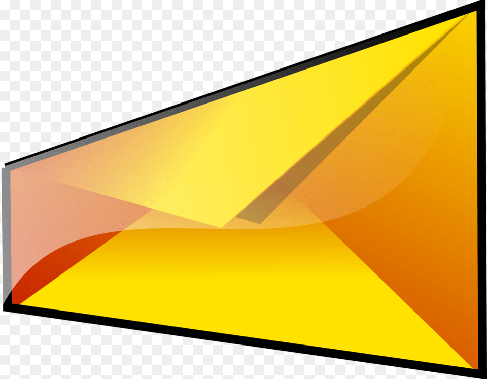 Angleyelloworange Yellow Envelope, Triangle Free Png