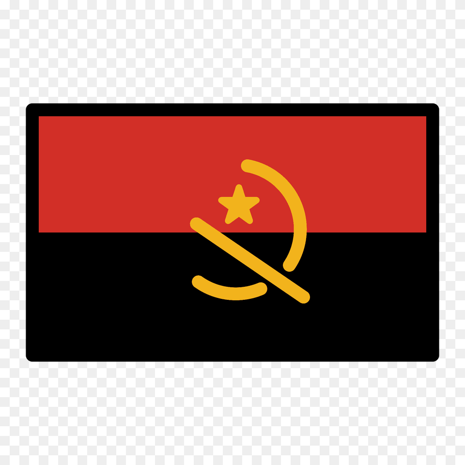 Angola Flag Emoji Clipart, Emblem, Symbol Free Png Download