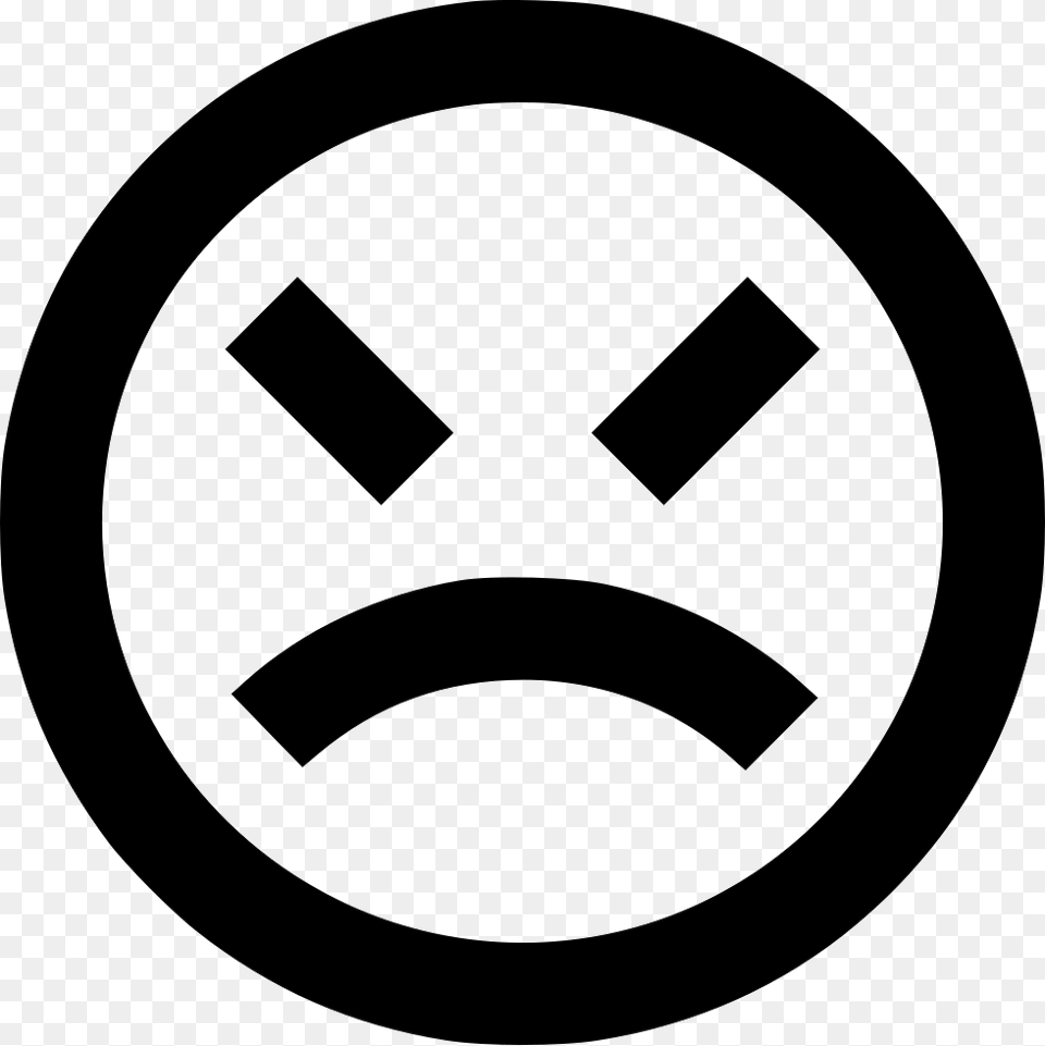 Angry 1 In Circle, Symbol, Sign, Disk Free Png Download
