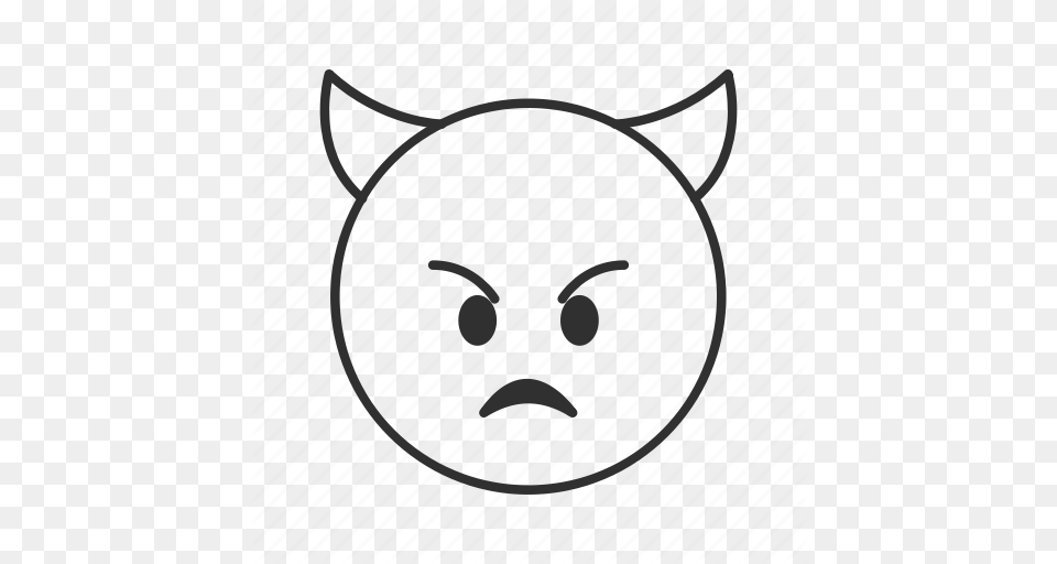 Angry Angry Face Devil Devil Face Horns Mad Mad Face Icon, Gate, Home Decor, Animal, Cat Png