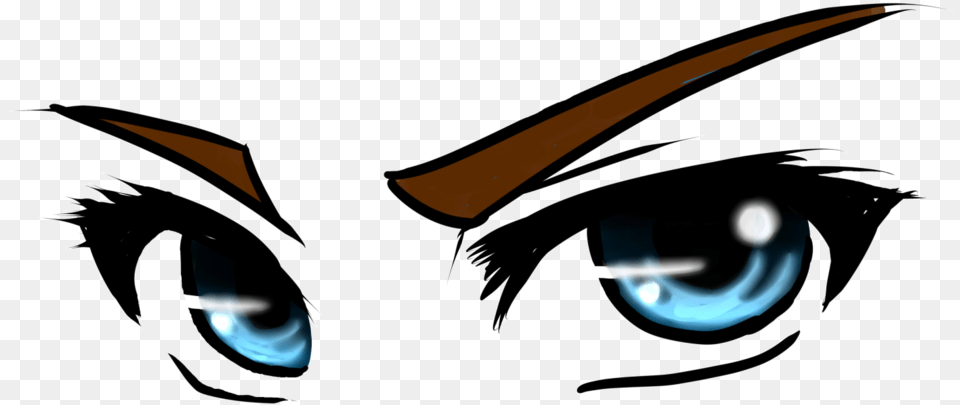 Angry Anime Eyes Clipart Anime Girl Eyes, Animal, Cat, Mammal, Pet Free Png