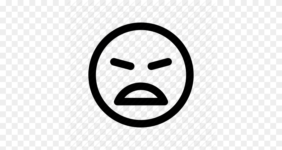 Angry Annoyed Bitter Emoji Emoticon Furious Upset Icon, Face, Head, Person, Photography Png Image