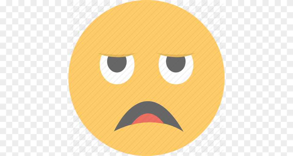 Angry Annoyed Bored Face Emoji Smiley Tired Face Icon Free Transparent Png