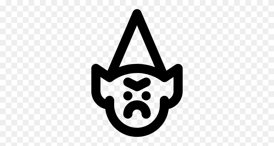 Angry Avatar Conversation Troll Icon, Gray Free Png