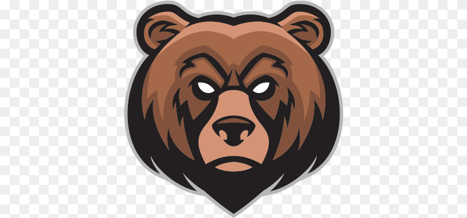 Angry Bear Picture Grizzly Bear Logo, Baby, Person, Face, Head Png Image