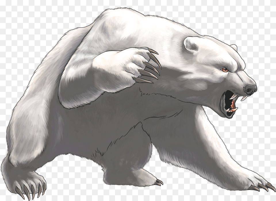 Angry Bear Transparent Clipart 5e Polar Bear, Animal, Bird, Mammal, Wildlife Free Png