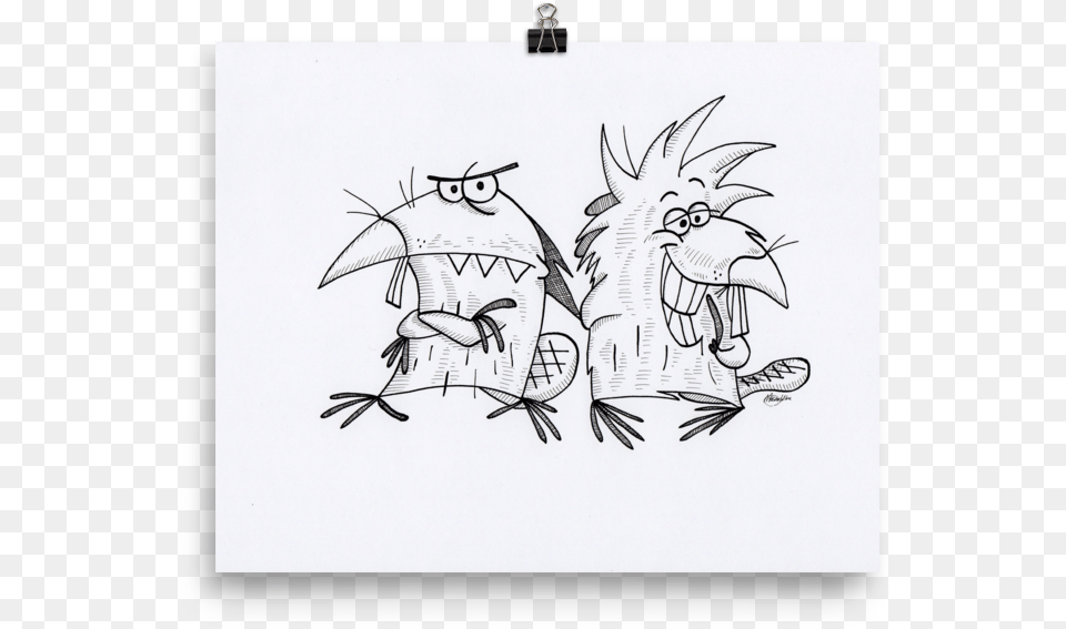 Angry Beavers Art Print, Drawing Free Transparent Png