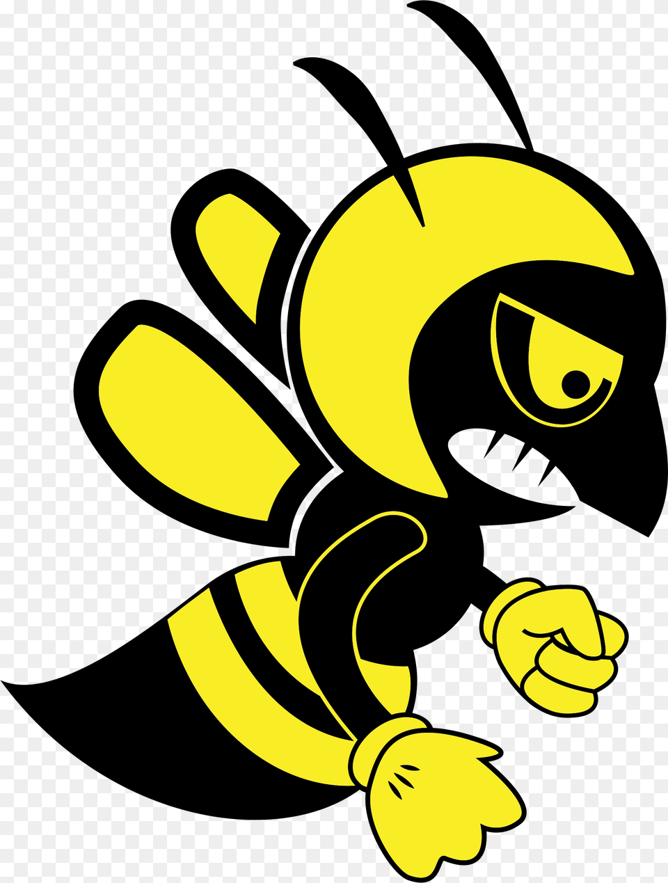 Angry Bee Clip Art, Animal, Insect, Invertebrate, Wasp Png