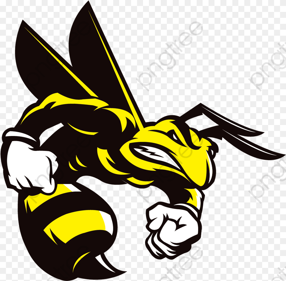 Angry Bee Clipart Venom Honeybee And Angry Angry Bee, Animal, Insect, Invertebrate, Wasp Free Png