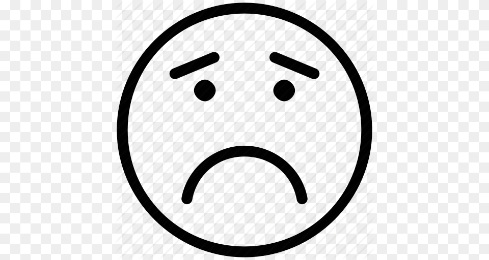 Angry Bemused Face Emoticons Eyebrows Furrow Smiley Upset Icon, Head, Person Png Image