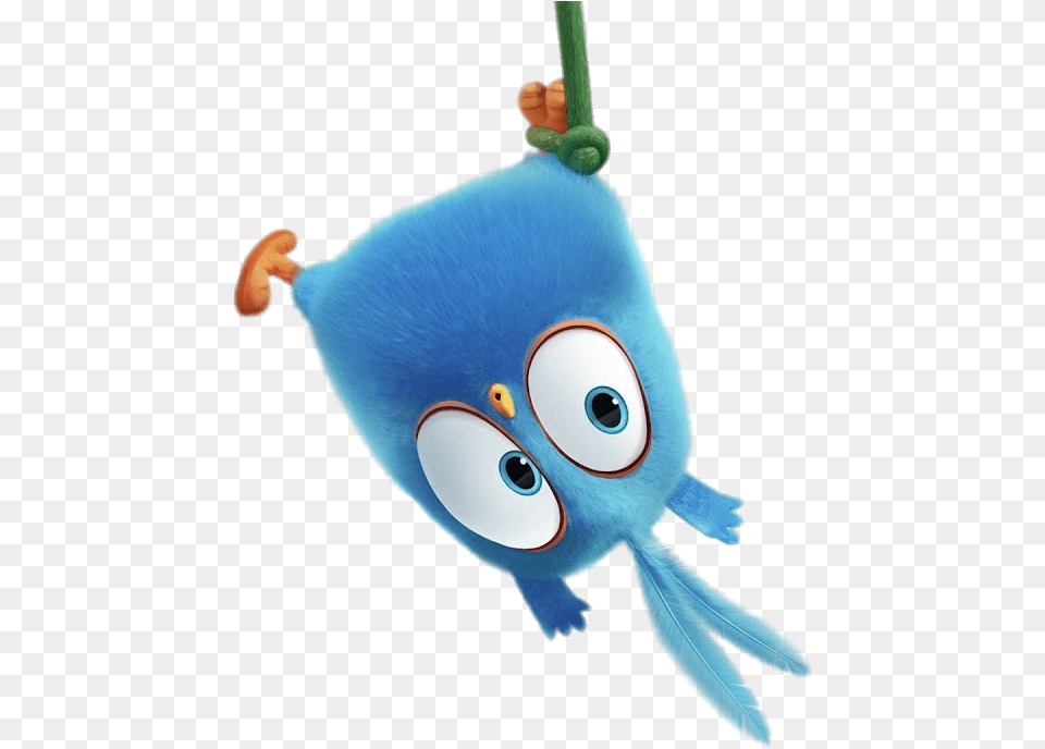 Angry Bird Blue Hanging Upside Down Trap A Geddos Angry Birds, Animal, Sea Life, Nature, Outdoors Png Image