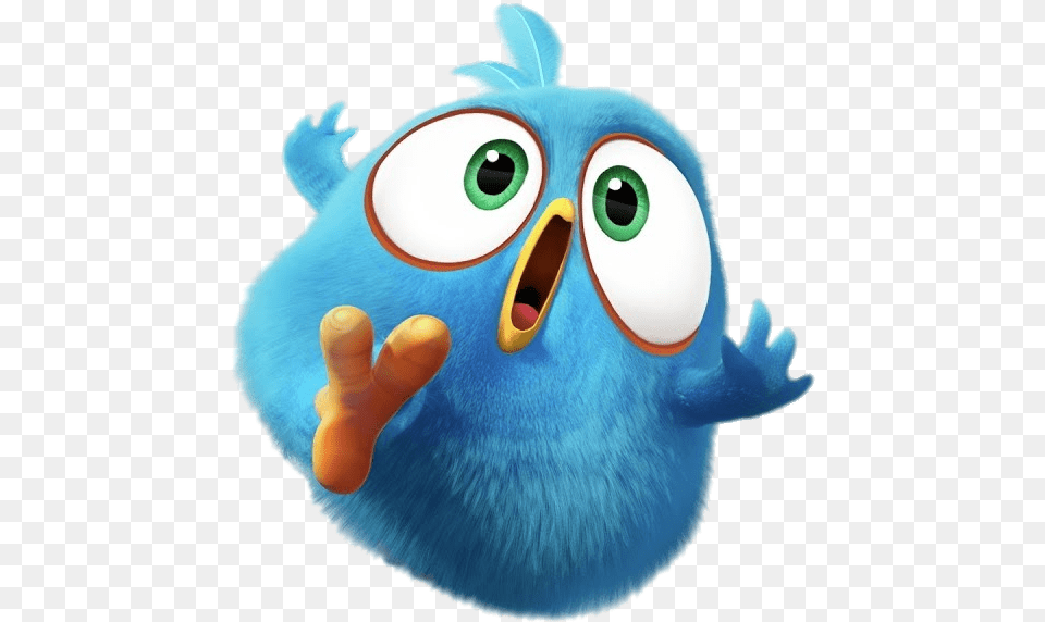 Angry Bird Blue Running Angry Bird Blue, Toy, Plush, Animal Free Png Download