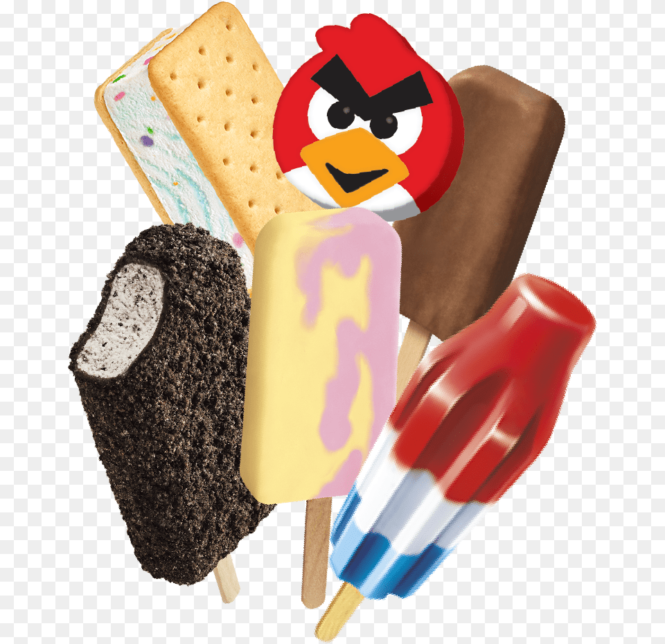 Angry Bird Ice Cream, Dessert, Food, Ice Cream, Ice Pop Free Png