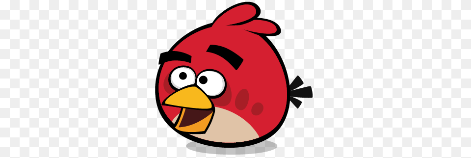 Angry Bird Red Smiling, Food, Nature, Outdoors, Snow Png