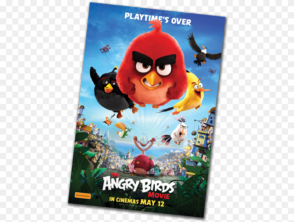 Angry Birds 1 Film, Advertisement, Poster, Animal, Bird Free Png