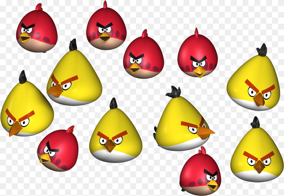 Angry Birds 3d Model 3d Model Obj Mtl Ma Mb 2 Angry Birds Red 3d Model, Food, Fruit, Plant, Produce Free Transparent Png