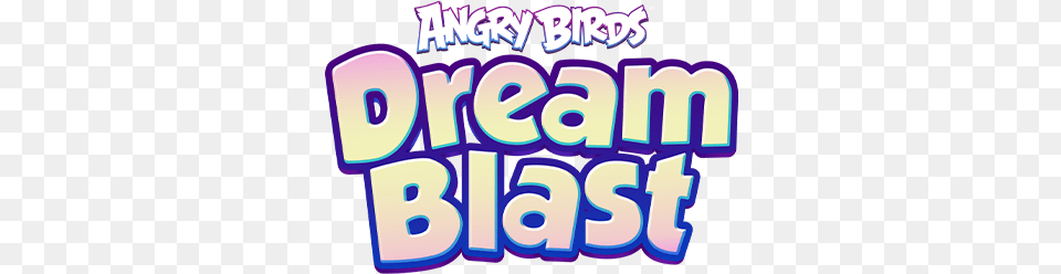 Angry Birds Angry Birds Dream Blast Logo, Purple, Text, Number, Symbol Free Png Download