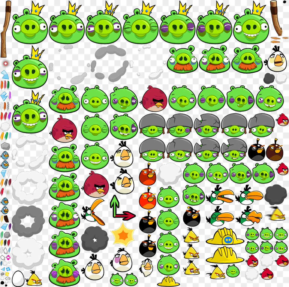 Angry Birds Angry Birds Ingame Birds, Green, Pattern, Art Free Png Download