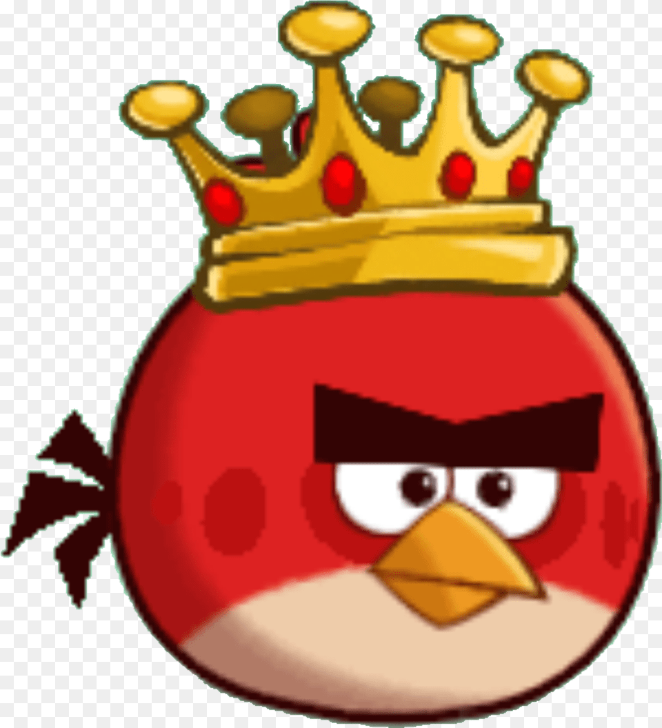 Angry Birds Angry Birds King Red, Accessories, Birthday Cake, Cake, Cream Png Image