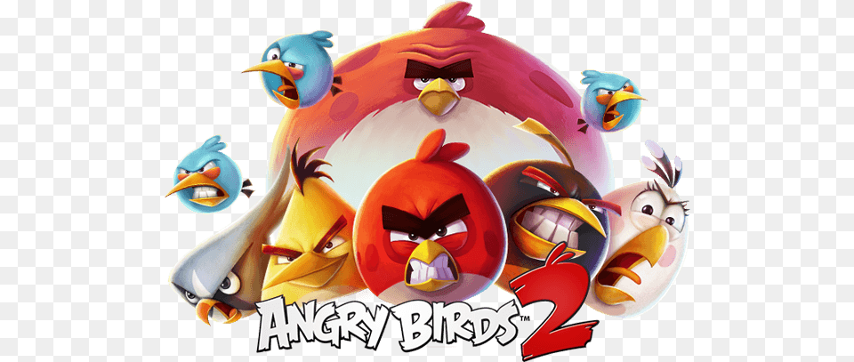 Angry Birds App Logo Logodix Angry Birds 2 Logo, Animal, Bird Free Png Download