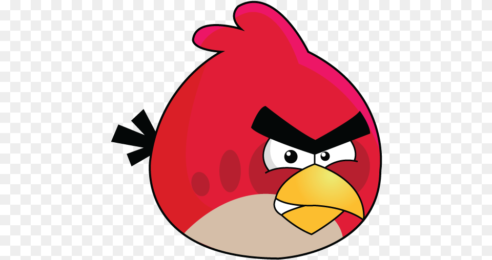 Angry Birds Art Vector Transparent Angry Birds Red Bird, Animal, Beak, Cap, Clothing Png Image
