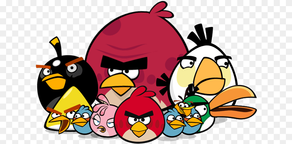 Angry Birds Background Angry Birds, Animal, Bird, Cartoon Free Png Download