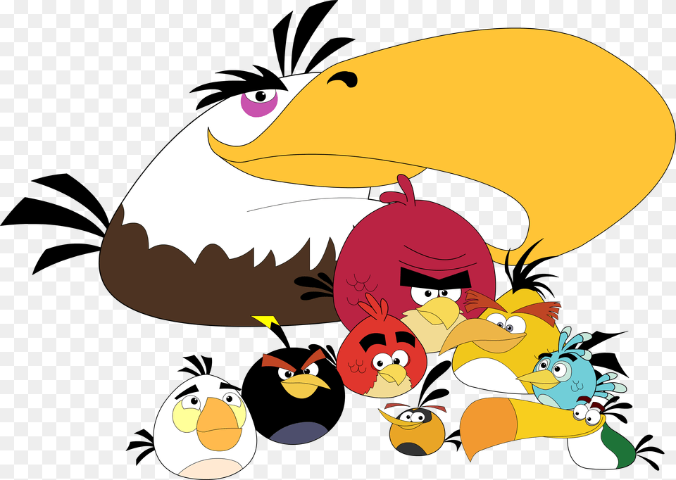 Angry Birds Birthday Cake For Kids Coloring, Animal, Beak, Bird, Cartoon Free Png