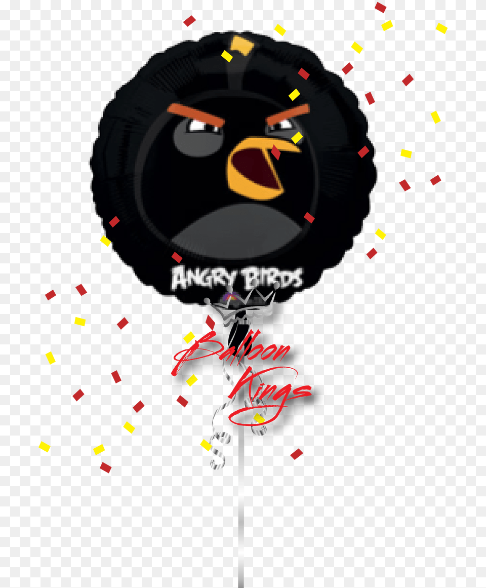 Angry Birds Black 45cm Angry Birds Black Bird Full Size Angry Birds Space, Balloon, Machine, Wheel Free Png