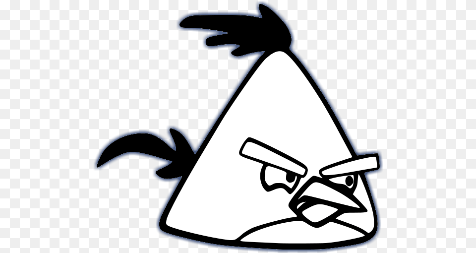 Angry Birds Black And White Angry Bird Black And White, Clothing, Hat Free Png