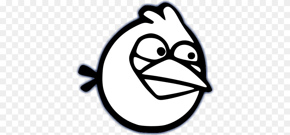 Angry Birds Black And White Angry Birds Coloring Pages, Animal, Beak, Bird, Jay Free Png Download