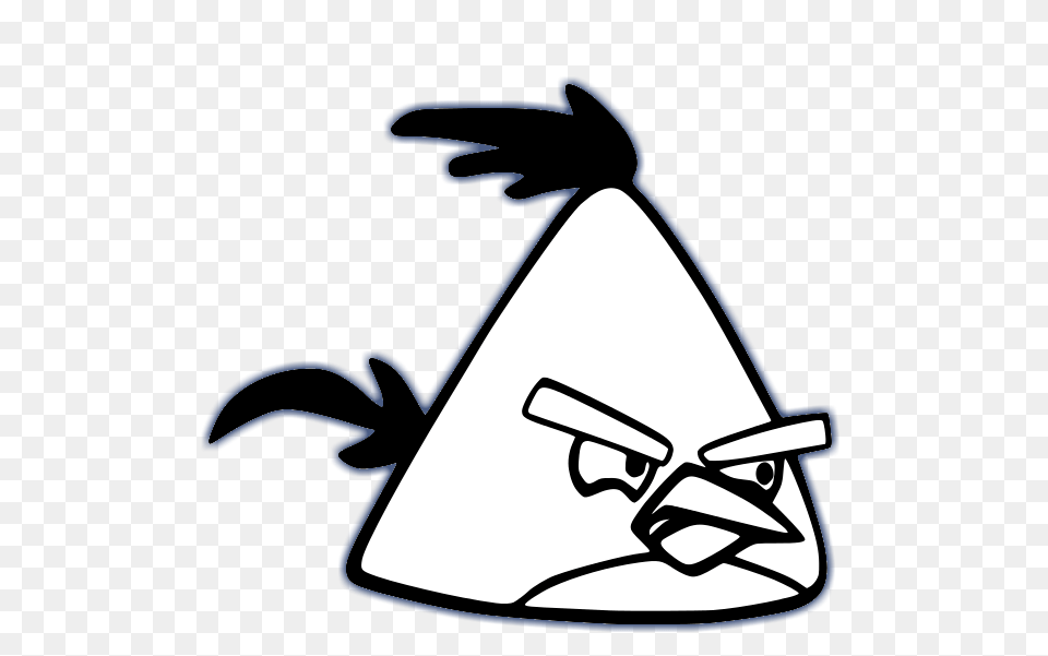 Angry Birds Black And White Clip Art, Clothing, Hat Png