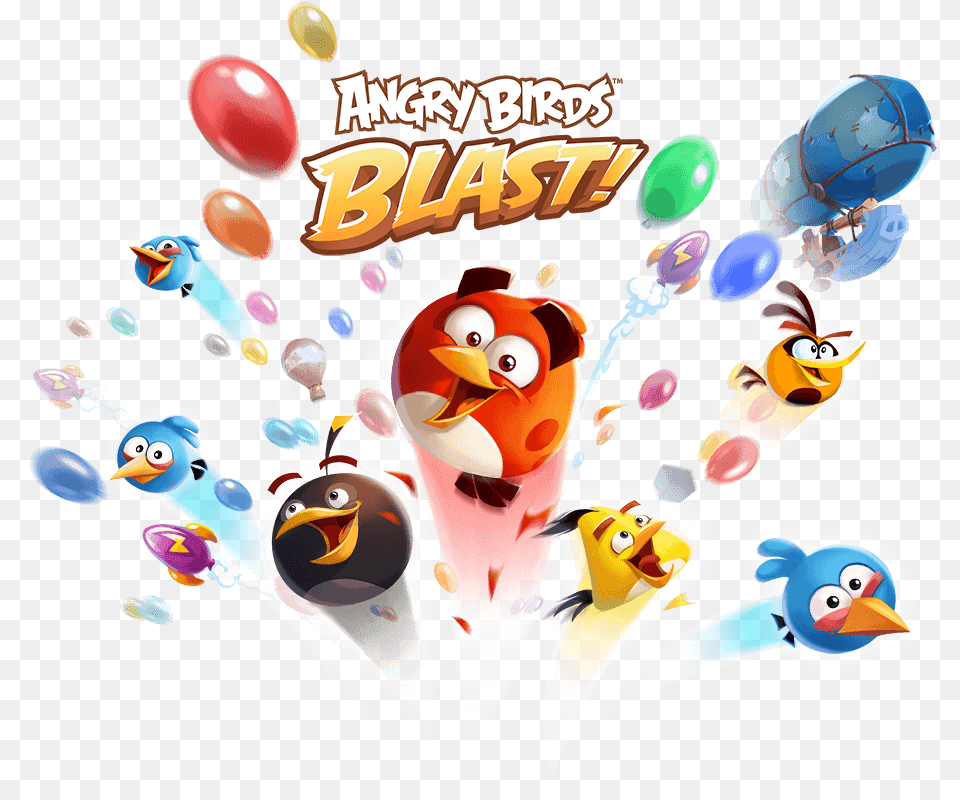Angry Birds Blast Angry Birds Blast Blues, Animal, Bird, Penguin, Balloon Free Png