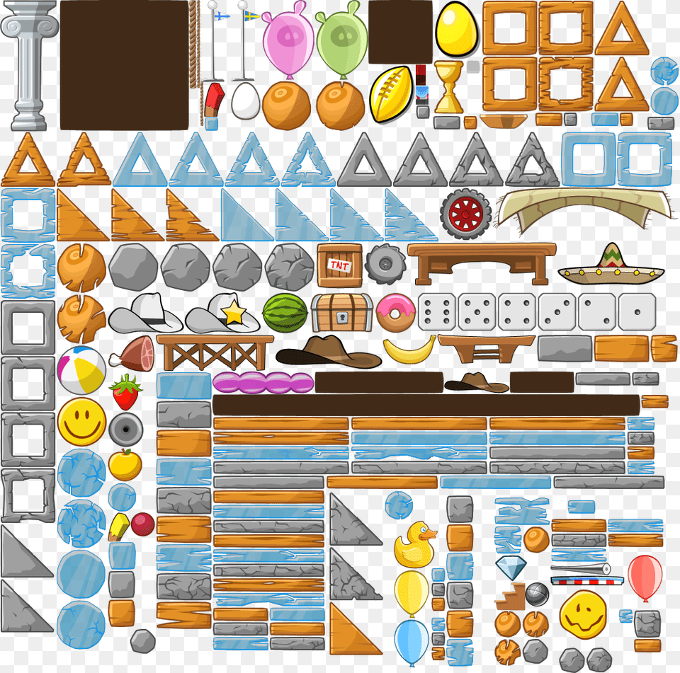 Angry Birds Blocks, Machine, Wheel Png Image