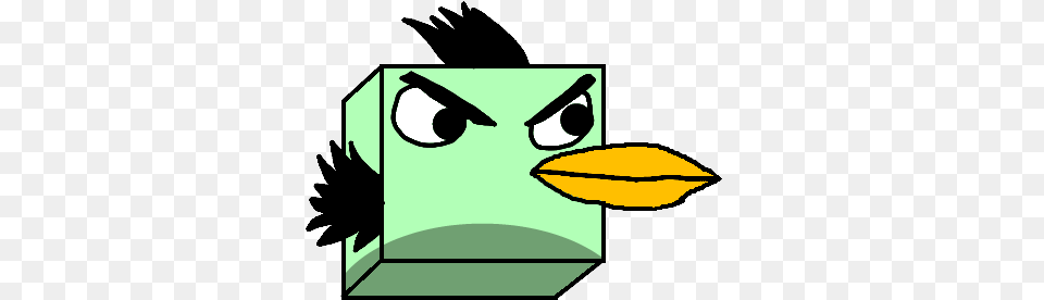 Angry Birds Cubic Bird Cubic Bird, Animal, Beak, Art, Face Free Transparent Png