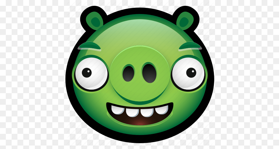 Angry Birds Emoji Game Minion Pig Minion Piggy Angry Birds, Green, Disk Free Png Download
