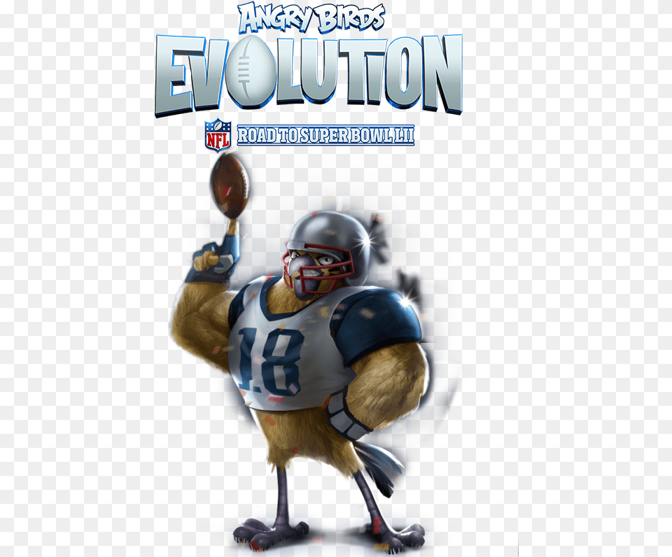 Angry Birds Evolution Nfl, Helmet, American Football, Football, Person Free Png