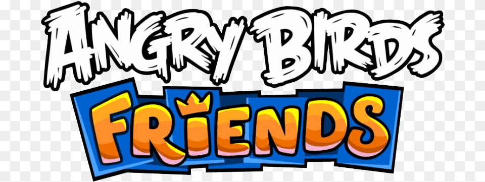 Angry Birds Friends Logo, Text, Sticker Png Image